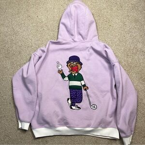 Mitch Flippo MFG Breakfast Club Hoodie Men’s XL Purple Heavyweight Golf Pullover